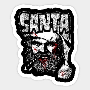 Heavy Metal Claus Sticker